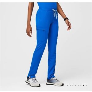 FIGS Yola Skinny Scrub Pants Royal Blue